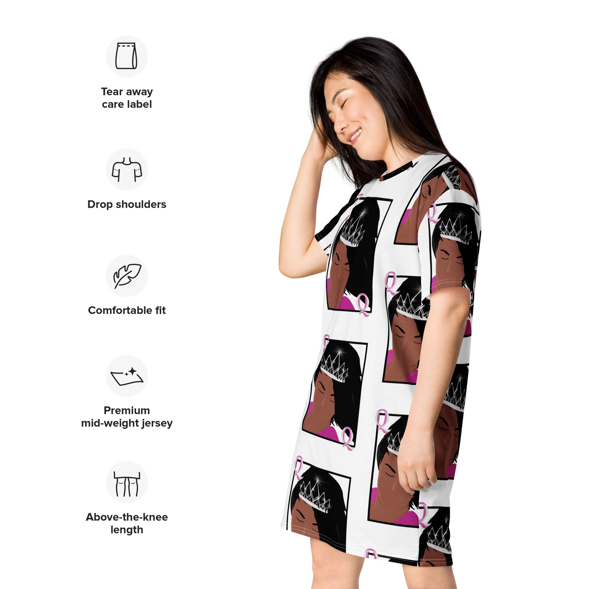 Queen T-Shirt Dress Light Works Apparel Queen T-Shirt Dress Light Works Apparel