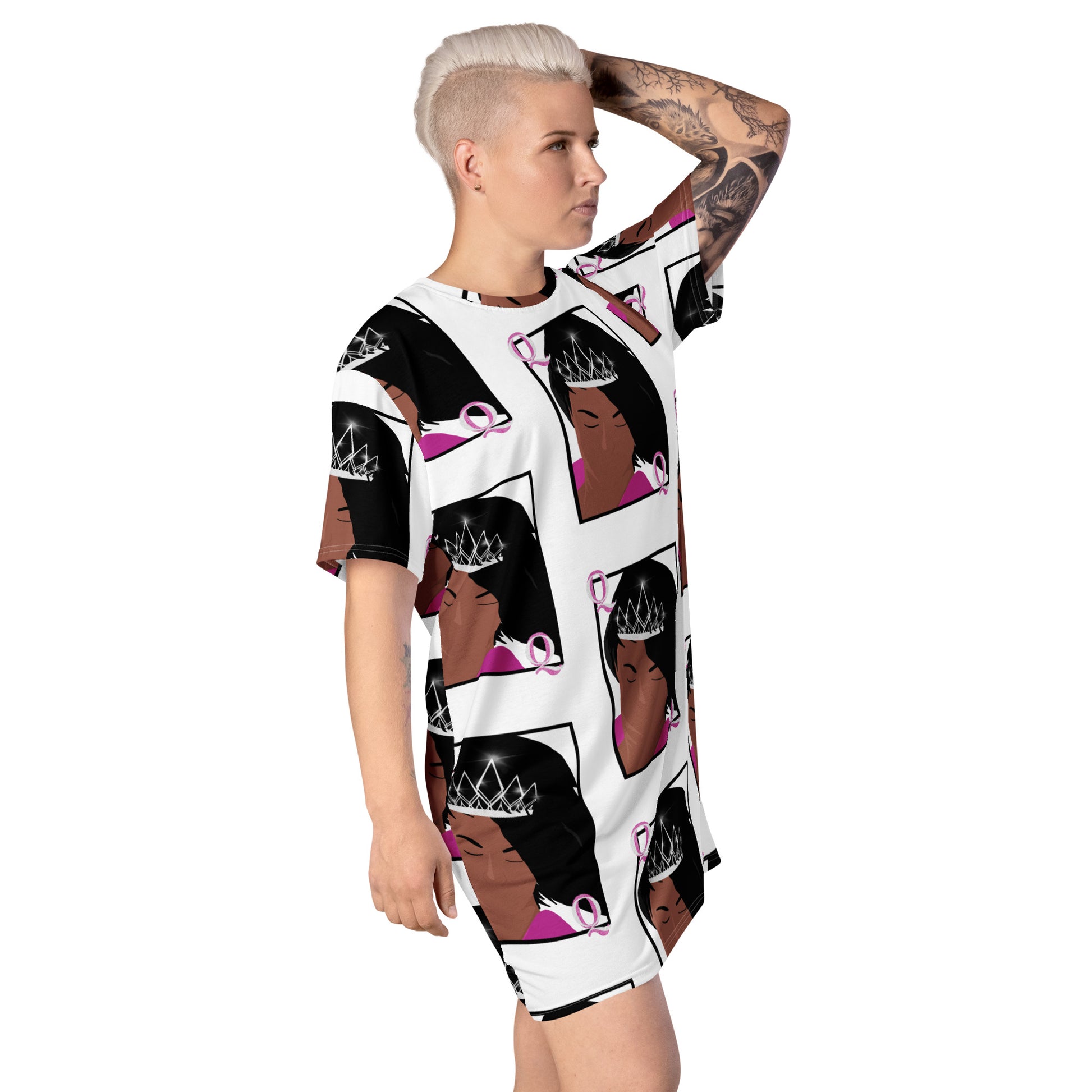 Queen T-Shirt Dress – Light Works Apparel Queen T-Shirt Dress – Light Works Apparel